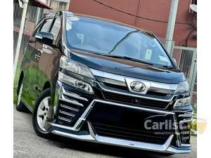 YEAR MADE 2014 Toyota Vellfire 3.5 VL MPV ONE OWNER LOW MILEAGE POWERBOOT FULL LEATHER SEAT 2 SLIDING DOOR REVERSE CAMERA