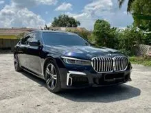 [ LOANKEDAI ] 2018 BMW 740Le 2.0 xDrive FACELIFT G12 LCI M SPORT SkyLounge-6Colours harman/kardon P/Door P/Boot A/Park NAVI 360C 2RearMonitor FULLSPEC