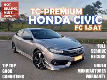 2017 HONDA CIVIC TCP TC-P TC-PREMIUM 1.5 (A) TURBO F/S/R STILL UNDER HONDA WARRANTY TILL 2022 ACCORD ALTIS MAZDA