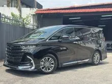 2025 Toyota Alphard 2.5 Z JBL FULL SPEC Original Modellista Bodykit/ Universal Step / HUD / BSM / DIM