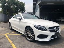 2016 MERCEDES BENZ C180 COUPE AMG SPORT PLUS 1.6L TURBO UNREGISTER JAPAN EDITION SUNROOF HEAD UP DISPLAY
