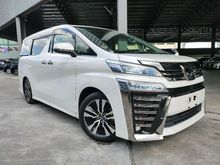 2018 Toyota Vellfire 2.5 ZG Sun Roof 3LED PCS LTA PB Leather Unregister