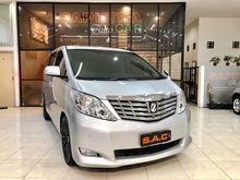 2010 Toyota Alphard 2.4 G Premium Sound AT istimewa dijual di malang