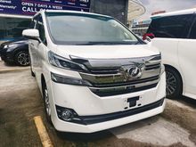 2016 Toyota Vellfire 2.5 X 8 Seaters