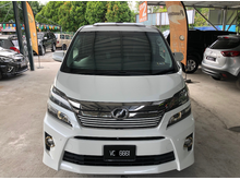 2012 TRUE Toyota Vellfire 2.4 ZP GOLDEN EYES SUNROOF NICE NUMBER 6661 NO PROCESSING FEES