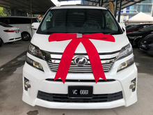 2012 TRUE Toyota Vellfire 2.4 ZP GOLDEN EYES SUNROOF NICE NUMBER 6661 NO PROCESSING FEES YEAR END PROMO