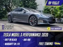 2020 Tesla Model S 0.0 P100D Sedan Performance Grey on Black Abu-abu Abu