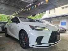 2023 Lexus RX 500h 2.4 F Sport SUV FULL SPEC MARK LEVINSON SOUND PANROOF JUST ARRIVE LIKE NEW READY STOCK