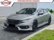 Used HONDA CIVIC 1.5 TC-P AUTO ( 5 YEAR WARRANTY ) LEATHER SEAT LED DAYLIGHT CAR KING ONE VVIP OWNER - Cars for sale