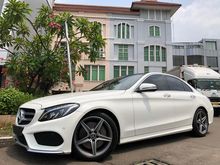 2018 Mercedes-Benz C300 2.0 AMG Sedan Nik2018 White On Black Km10rb Panoramic Sunroof PBD HUD Full Spek ATPM Warranty 3Thn TDP.225JT