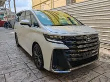 [GRADE 6A] 2025 TOYOTA VELLFIRE 2.4 Z PREMIER MPV NEW-F/L MOONROOF BROWN LEATHER HUD 4CAMERA BSM DIM PRE-CRASH LKA AUTO PARK (A) UNREG