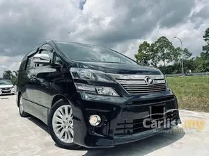 2012 Toyota Vellfire 2.4 Z BLACK INTERIOR 1 YEAR RT WARRANTY MPV