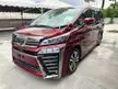 Recon 2019 Toyota Vellfire 2.5 ZG (A) LEATHER PILOT SEATS PRE CRASH LTA NEW FACELIFT JAPAN SPEC UNREGS