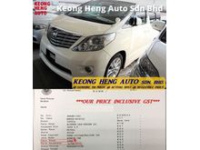 (ACTUAL YR MADE 2OO8)(GST INCLU)(REG 2O12)(LOW MILE ONLY 60k++)(1 OWNER)(KL CHERAS AREA) TOYOTA ALPHARD 3.5 GL MPV