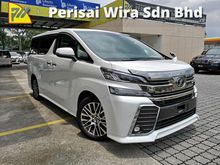 2016 TOYOTA VELLFIRE 2.5 ZG PILOT SEAT EDITION .LIKE NEW. ORIGINAL MILEAGE 3K .JAPAN CERTIFICATE PROVE .LOCAL KL AP .COME TEST DRIVE TO BELIEVE