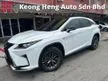 Used 2018/2021 Lexus RX300 2.0 F Sport SUV Grade 5A Mil 56K KM 1 Careful Owner Local Ap Panorama Roof 360 Camera 3Led HUD BSM Power Boot 2 years warranty
