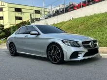 2021 Mercedes-Benz C300 2.0 AMG Line Sedan FACELIFT W205 / ORI MILEAGE 50K KM ONLY / FULL SERVICE RECORD HAP SENG STAR / 4 MICHELIN PILOT SPORT 5