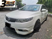 2012 Kia Forte 1.6 SX Sedan / 3 YEARS WARRANTY UNLIMITED MILEAGE / PUSH START & KEYLESS ENTRY / PADDLE SHIFT / HIGH SPEC / 6 YEARS LOAN