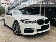 BMW 530i 2.0 M-SPORT TWIN TURBO WTY 2022 2018,CRYSTAL WHITE IN COLOUR,M-SPORT SPORT RIMS,M-SPORT BUMPERS,REVERSE CAMERA,ONE DATIN OWNER