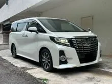 2017/22 Toyota Alphard 2.5 G S C Package MPV / Pilot Seat / Free 5 Years Warranty / 360 Camera / Electric Seat With Memory / Power Boot / Pre-Crash