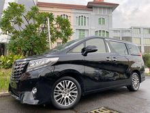 2016 Toyota Alphard 3.5 Q Van Wagon Executive Lounge Nik2016 Black On Black Km30rb Record ATPM TDP.375JT