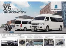 ALL-NEW 2020 Golden Dragon 3.0CC X5 Window Van with Sliding Door (1~18 Seats & Warranty)