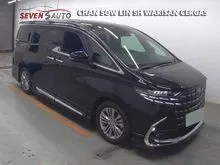 Incoming unit 2025 Toyota Alphard 2.5 Z Original Modelista With Sport Muffler JBL FULLY SPECCED GRADE 5A UNIVERSAL SIDE STEPS DIM HUD