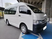 2010 Toyota Hiace 2.7 (M) Window Van High Roof
