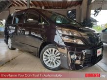 Toyota Vellfire 2.4 Z G Edition TRUE YEAR 2012 0175739989 FAUZI