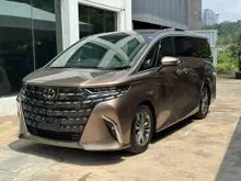 2024 Toyota Alphard 2.5 Z 7-Seater MPV , SIDE STEP , SUNROOF , LDA , DIM, BSM , HUD , 4 CAMS , POWER BOOT