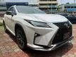 Recon 2019 Lexus RX300 2.0 F Sport SUV/RED LEATHER/PANROOF/360CAM/HUD/BSM/REAR ELECTRIC SEAT