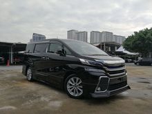 2016 Toyota Vellfire 2.5 Z Low Milleage Promo Raya