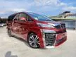 Recon CHEAPEST 2018 Toyota Vellfire 2.5 ZG 3 LED DIM RED COLOR SPECIAL OFFER UNREG - Cars for sale