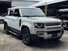 2023 Land Rover Defender 2.0 110 P300 SUV (White) Ready Stock, 8k KM Mileage, Air SUS