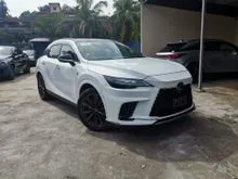 2023 Lexus RX 350 2.4 F SPORT PANROOF RED INTERIOR DIM HUD BSM 360CAMERA GRADE 4.5/A JAPAN SPEC URNEGS