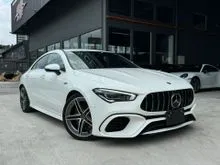 2021 Mercedes-Benz AMG CLA45 2.0 S 4MATIC+ Coupe UNREG RECON JAPAN SPEC TIP TOP CONDITION ORIGINAL LOW MILEAGE PRICE CAN NEGO TILL LET GO
