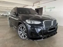 2023 BMW X3 2.0 xDrive30i M Sport SUV [Pure Petrol], [Manufacturer warranty until 2028 BY BMW MALAYSIA  FULL M-SPORT ORY BODYKIT SUPER NICE FAST COME