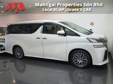 2016 UNREG Toyota Vellfire 2.5 Z G-Edition ONLY 10930KM PILOT SEATS