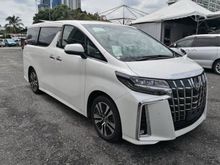 2019 TOYOTA ALPHARD 2.5 SC 3EYE LED/SUNROOF/FULL LEATHER SEATS/PRE CRASH/PILOT SEATS/2 POWER DOOR/POWER BOOT LIKE NEW CAR UNREG