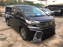 2016 TOYOTA VELLFIRE 2.5 ZG SUNROOF /ALPINE MONITOR/ PRE CRASH 16 UNREG,NEW CAR