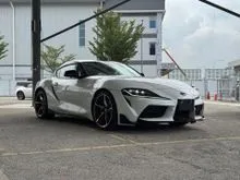 2021 Toyota GR Supra RZ 3.0 DB02 (A) GRADE 5A, LOW MILEAGE, HUD, CARBON INTERIOR, FULL LEATHER SEATS, JBL SOUND, BSM, REVERSE CAM W SENSORS, LED LIGHT