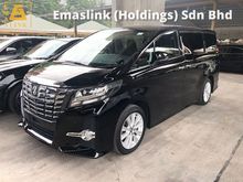 2015 Toyota Alphard 2.5 Sport Edition 8 Seat 360 Surround Camera Power Boot 2 Power Doors Full LED Headlamp Keyless Entry Bluetooth 9 Air Bags Unreg