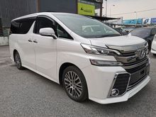2015 Toyota Vellfire 2.5 Z G Edition PILOT SEAT 2 POER DOORS AND POWER BOOT UNREGISTERED