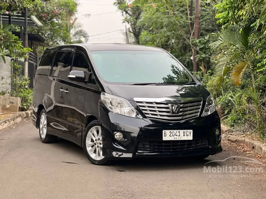 Jual Mobil Toyota Alphard 2010 S 2.4 di Banten Automatic MPV Hitam Rp 210.000.000