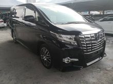 2015 TOYOTA ALPHARD 2.5 SC SPEC PRE CRASH SYSTEM / FREE 1 YEAR WARRANTY UNREG15