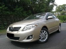 TRUE 2010 Toyota Corolla Altis 1.8 G Full Spec FULL LOAN 1 Lady Teacher Owner Full Service Car King