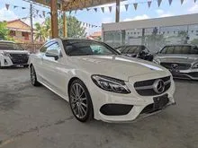 2017 Mercedes-Benz C180 1.6 Sports Plus Coupe 4.5B Panaromic Roof HUD 5yrsWarranty