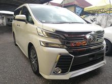 2016 Toyota Vellfire 2.5 (A) ZG Pre Crash Sunroof Leather Seats White
