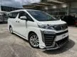 Recon 2020 TOYOTA VELLFIRE 2.5 Z EDITION 3BA (21K MILEAGE) ANDROID AND APPLE CAR PLAY WITH PANORAMIC ROOF