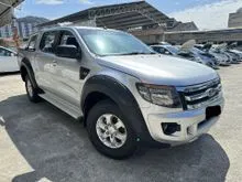 2013 Ford Ranger 2.2 XLT (M) 4X4 - LOAN TINGGI / SILVER